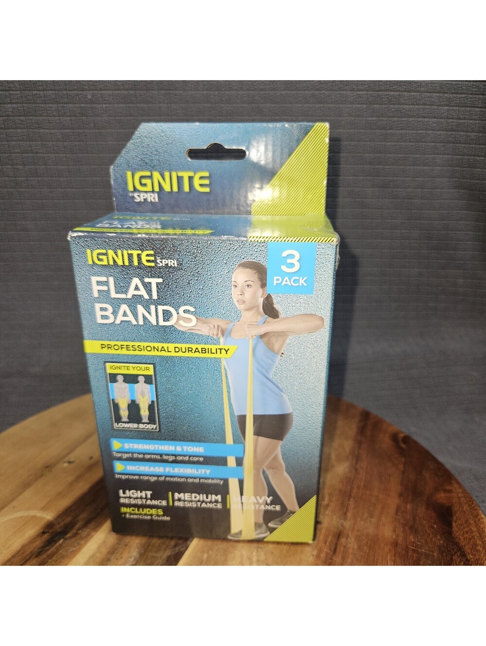 SPRI Ignite 3 Resistance Band Set Light Medium & Heavy New UnOpen Box